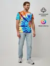 Мужская базовая футболка / Tie dye