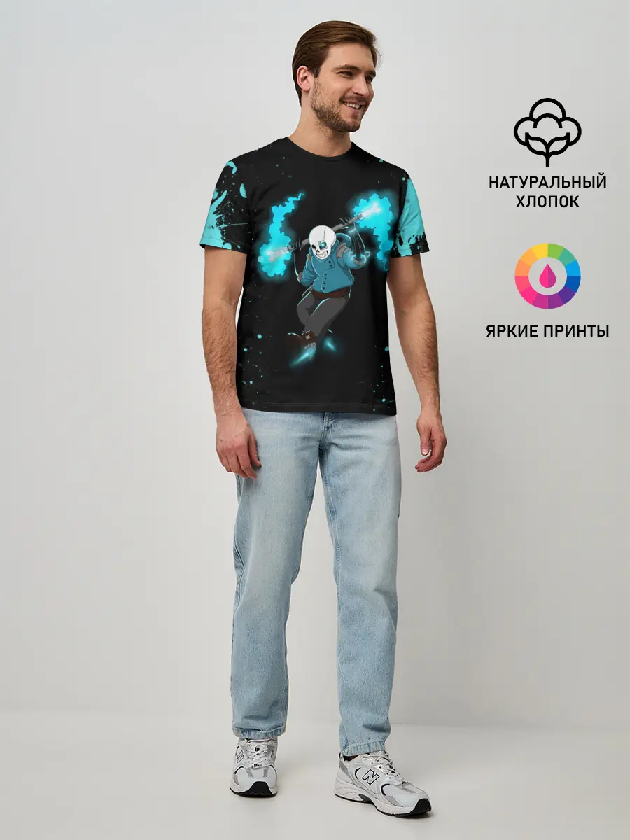 Мужская базовая футболка / Undertale