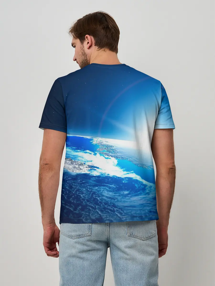 Мужская базовая футболка / Юрий Гагарин Планета Земля