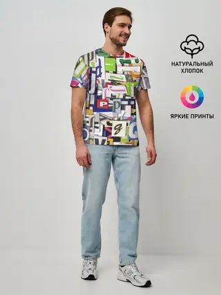 Мужская базовая футболка / АЛФАВИТ