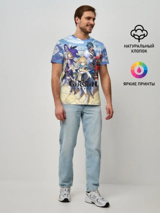 Мужская базовая футболка / GENSHIN IMPACT