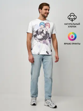 Мужская базовая футболка / Re Zero