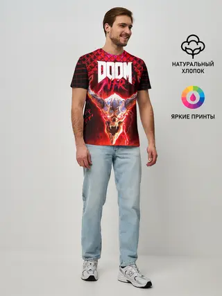 Мужская базовая футболка / Doom Enternal