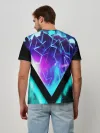 Мужская базовая футболка / NEON GEOMETRY