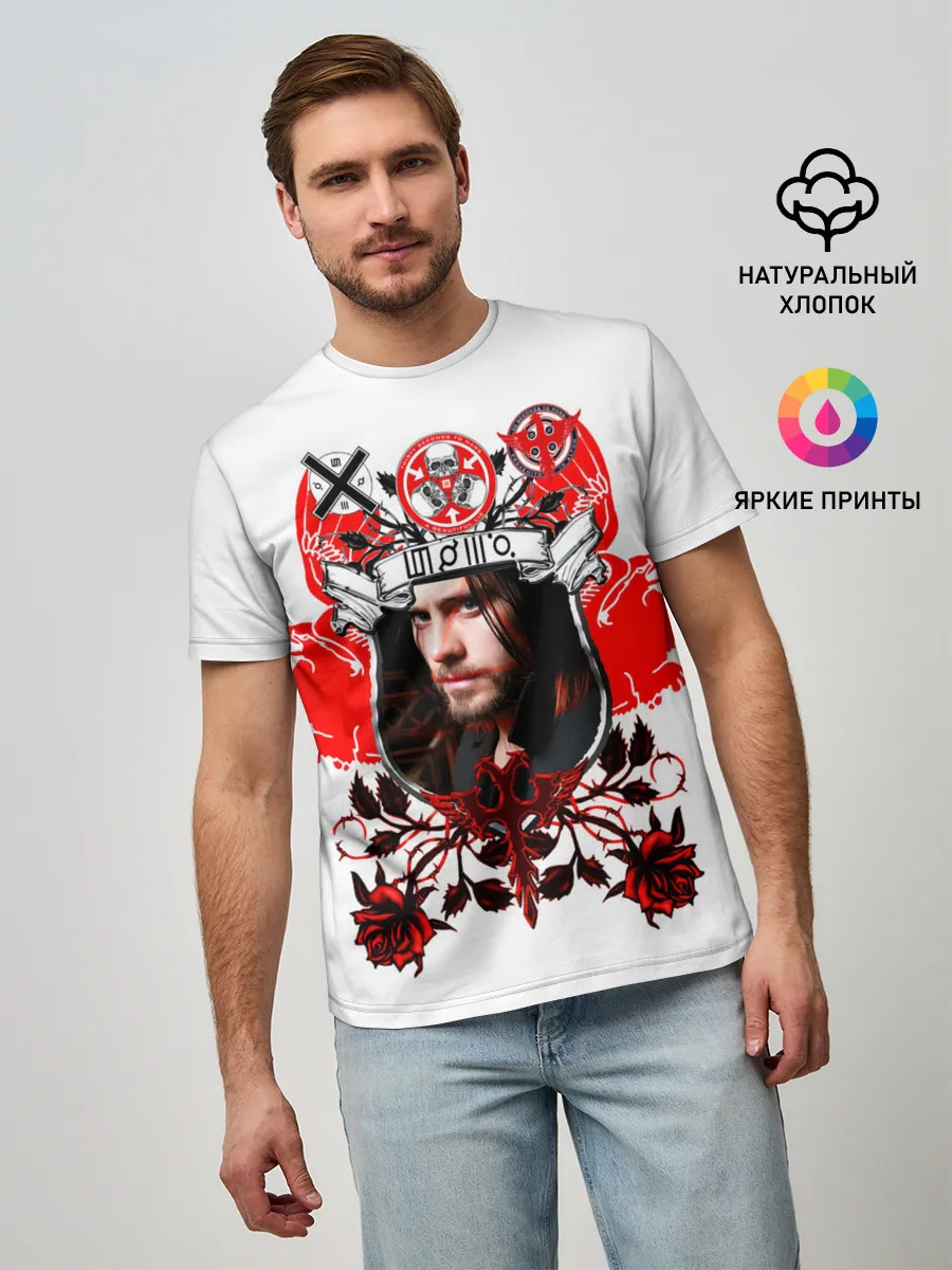 Мужская базовая футболка / Thirty Seconds to Mars Джаред Лето