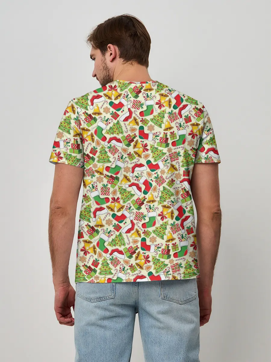 Мужская базовая футболка / Merry Christmas