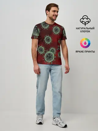 Мужская базовая футболка / COVID-19