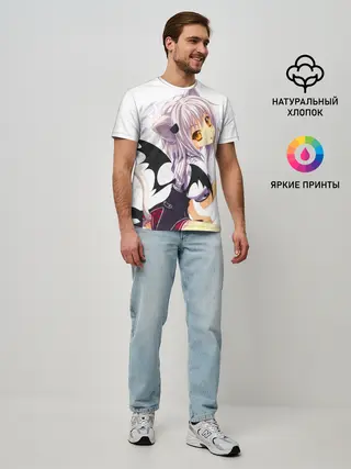 Мужская базовая футболка / High School DxD, Конэко