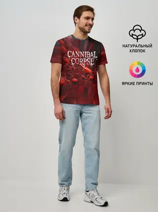 Мужская базовая футболка / Blood Cannibal Corpse | Труп Каннибала