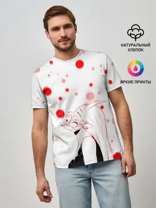 Мужская базовая футболка / AHEGAO KAGUYA