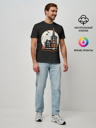 Мужская базовая футболка / Gloomy Castle
