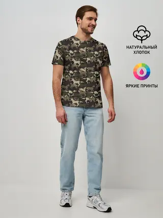 Мужская базовая футболка / Лошади