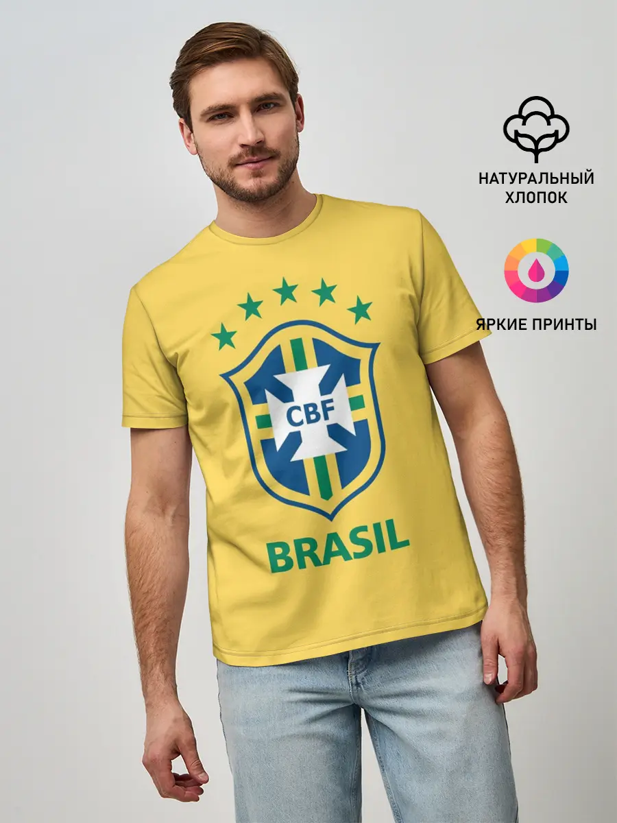 Мужская базовая футболка / Сборная Бразилии