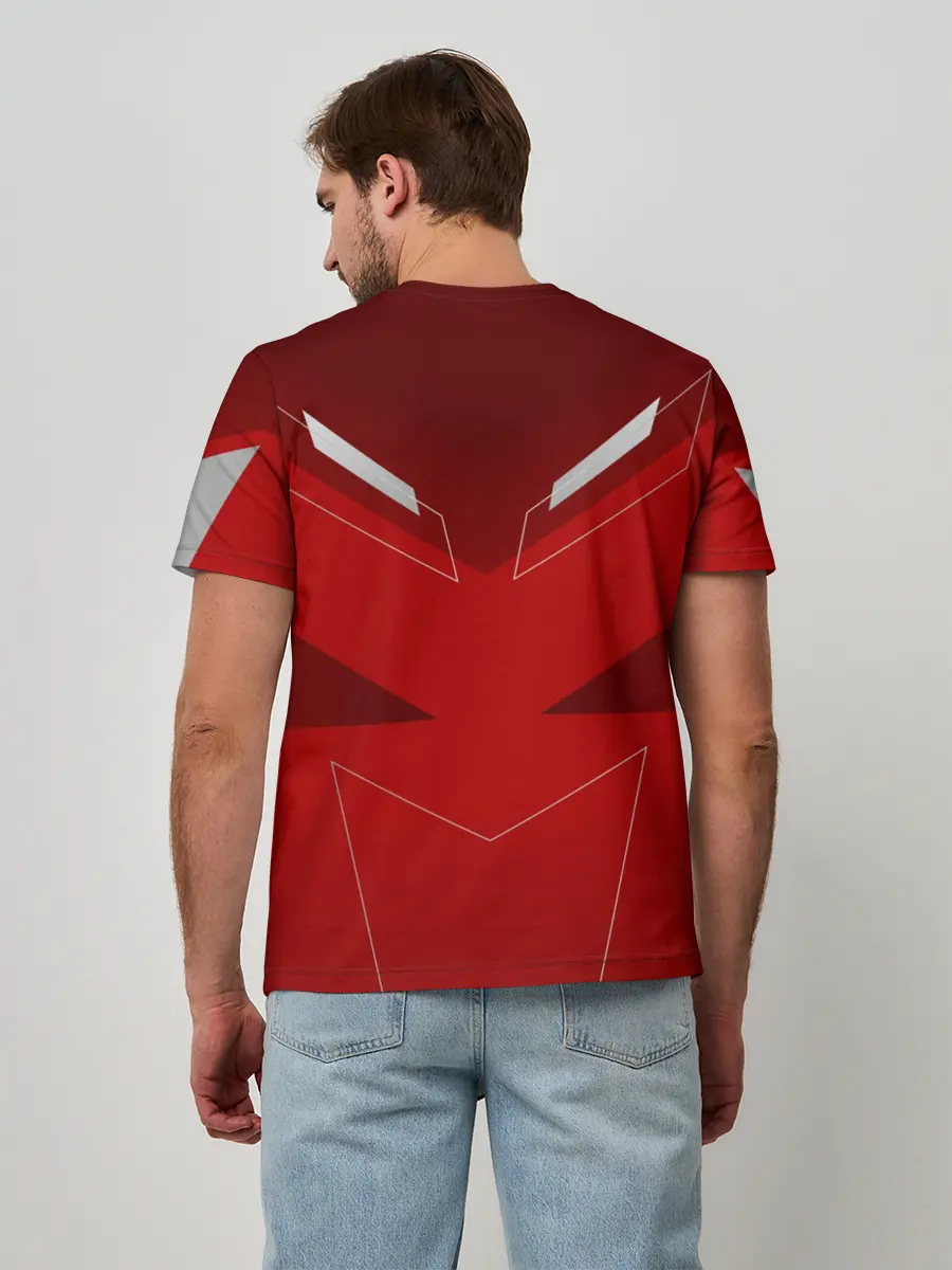 Мужская базовая футболка / Red machine