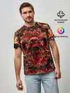 Мужская базовая футболка / Череп красного демона