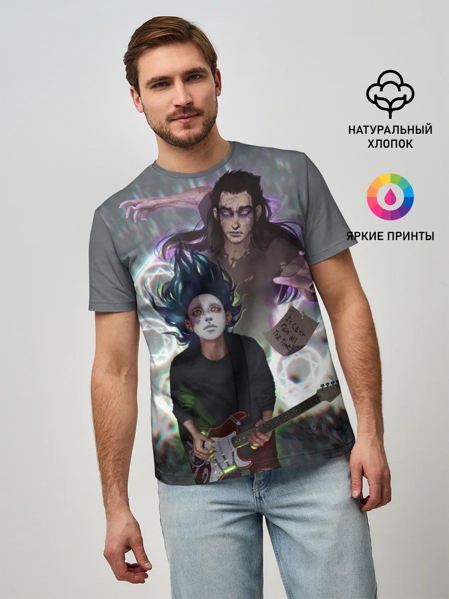 Мужская базовая футболка / Салли и Ларри