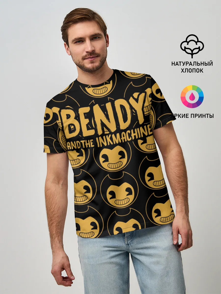 Мужская базовая футболка / Bendy And The Ink Machine
