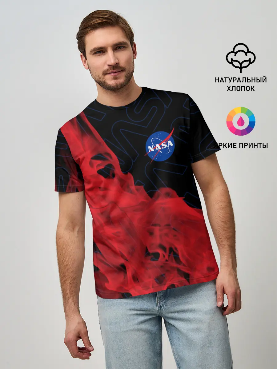 Мужская базовая футболка / NASA / НАСА