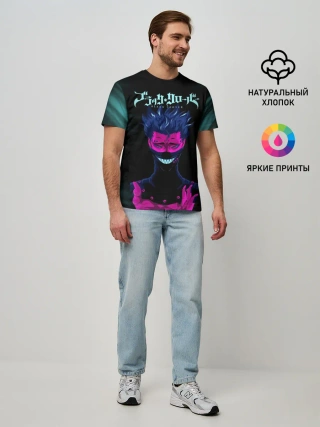 Мужская базовая футболка / Зора Идеаре Чёрный клевер