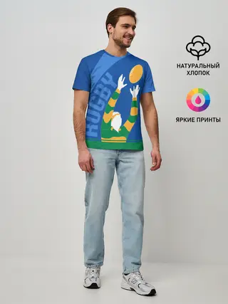 Мужская базовая футболка / Регби