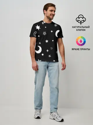 Мужская базовая футболка / Звездное небо