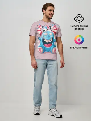 Мужская базовая футболка / MONSTER