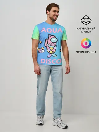 Мужская базовая футболка / Aqua Among As