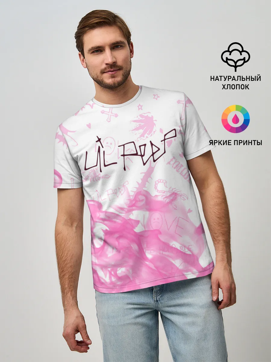 Мужская базовая футболка / LIL PEEP / ЛИЛ ПИП