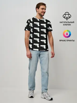 Мужская базовая футболка / Пистолеты