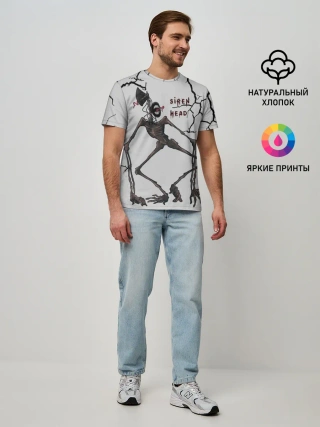 Мужская базовая футболка / Horror | Сиреноголовый