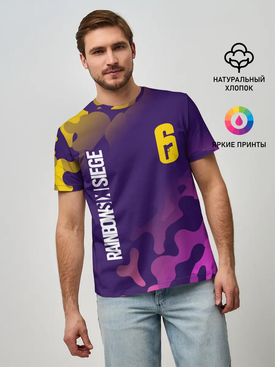 Мужская базовая футболка / RAINBOW SIX SIEGE / РАДУГА 6