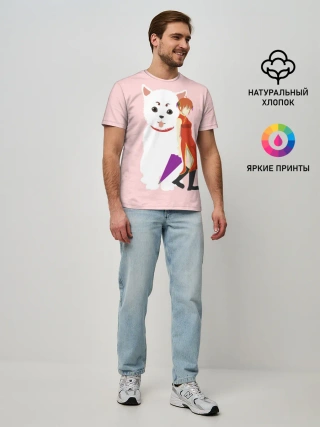 Мужская базовая футболка / Кот Гинтама