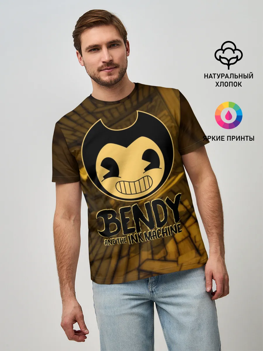 Мужская базовая футболка / Bendy and the ink machine