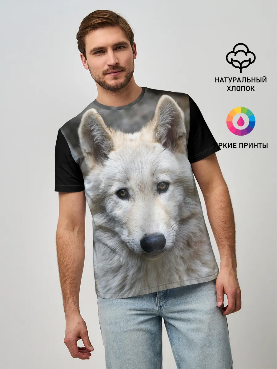 Мужская базовая футболка / Волк