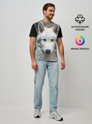 Мужская базовая футболка / Волк