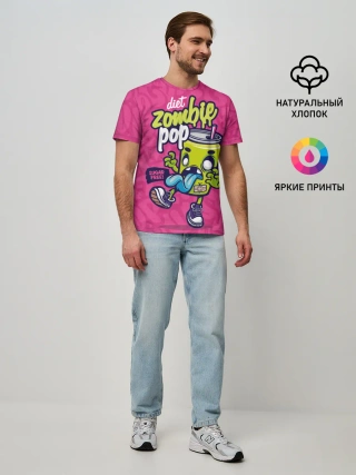 Мужская базовая футболка / Зомби диета
