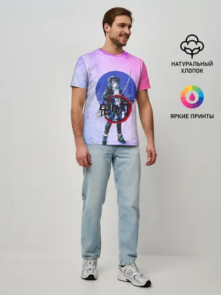 Мужская базовая футболка / Клинок рассекающий демонов