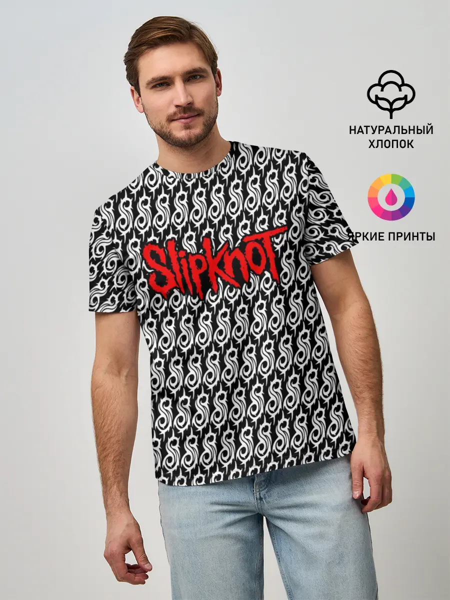 Мужская базовая футболка / Slipknot
