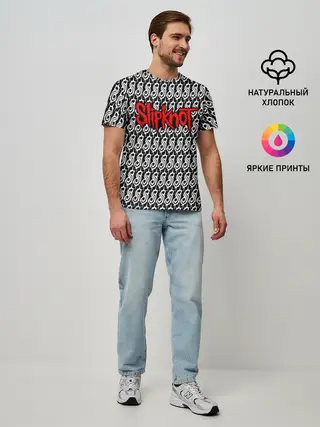 Мужская базовая футболка / Slipknot