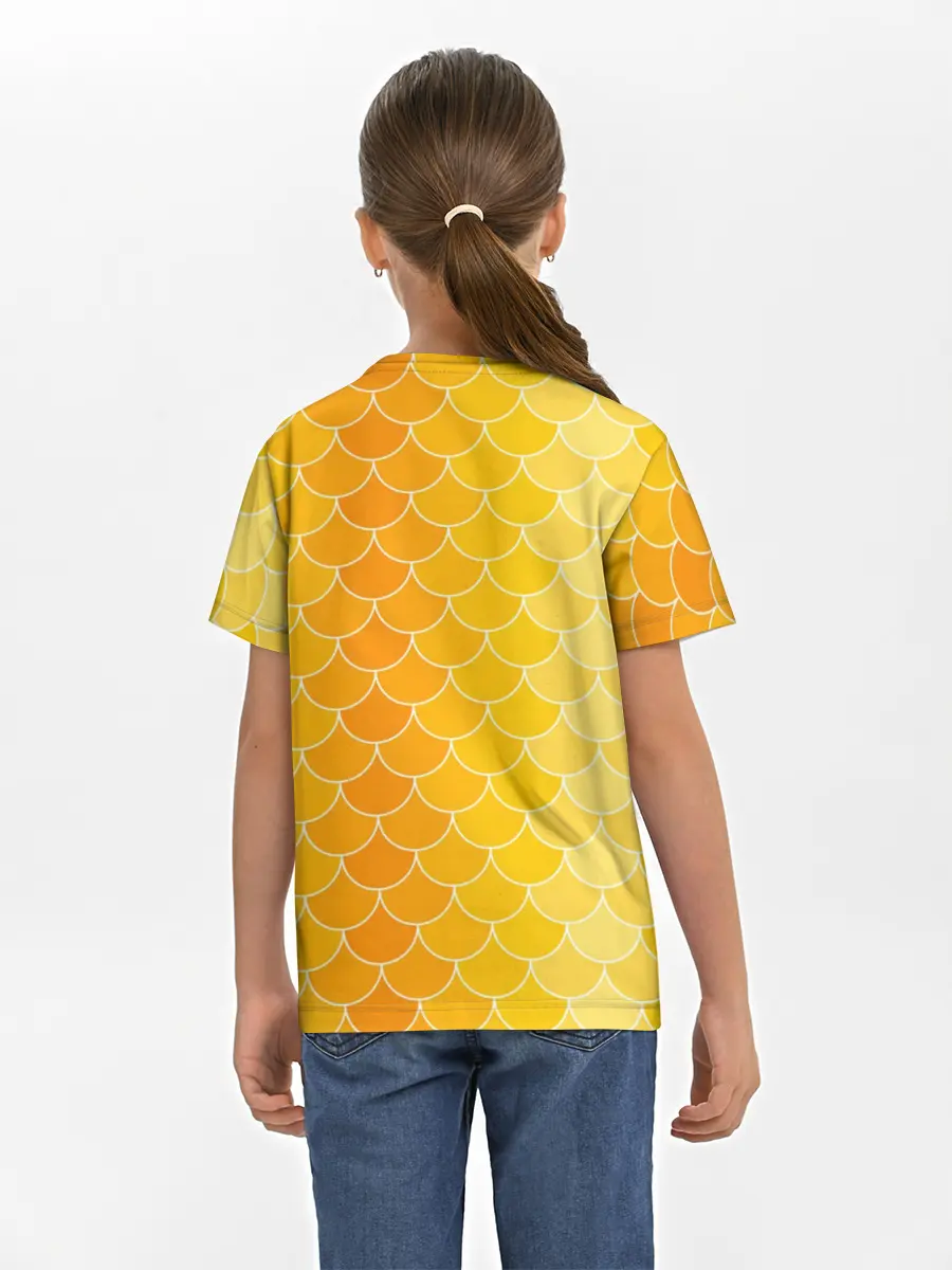 Детская базовая футболка / Желтая чешуя
