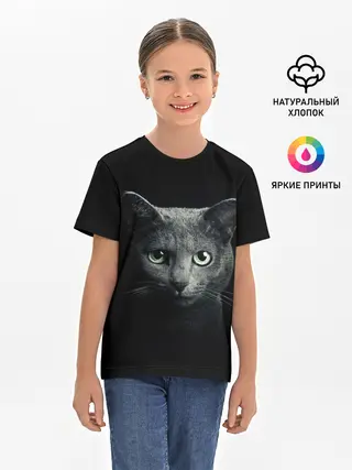 Детская базовая футболка / Кот