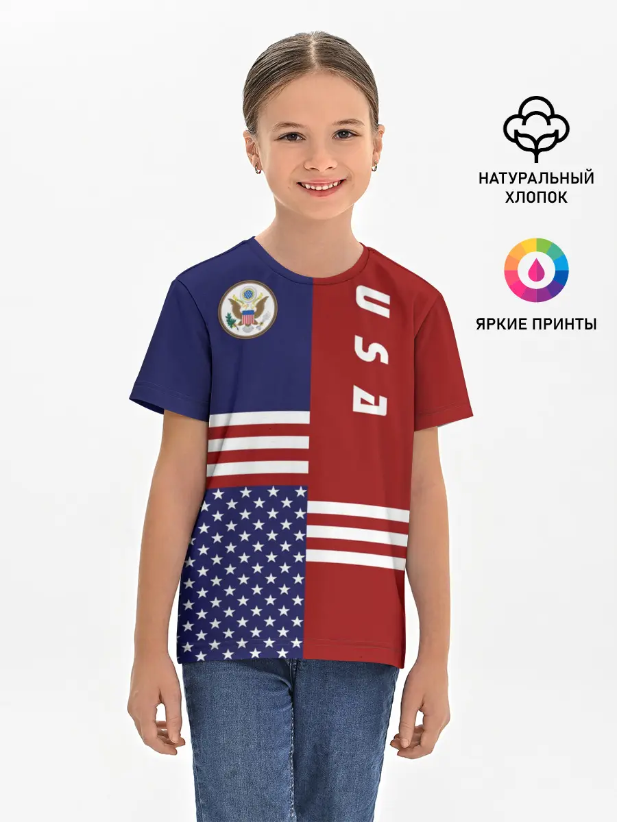 Детская базовая футболка / USA