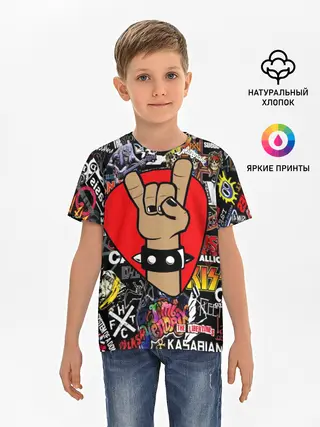 Детская базовая футболка / Rock | Логотипы