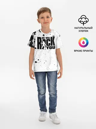 Детская базовая футболка / Queen - We Will Rock You