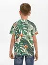 Детская базовая футболка / Тропический паттерн