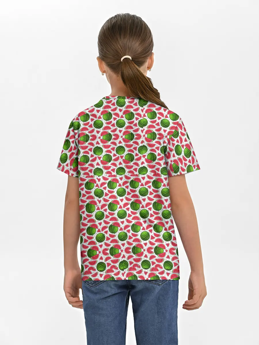 Детская базовая футболка / Арбузы