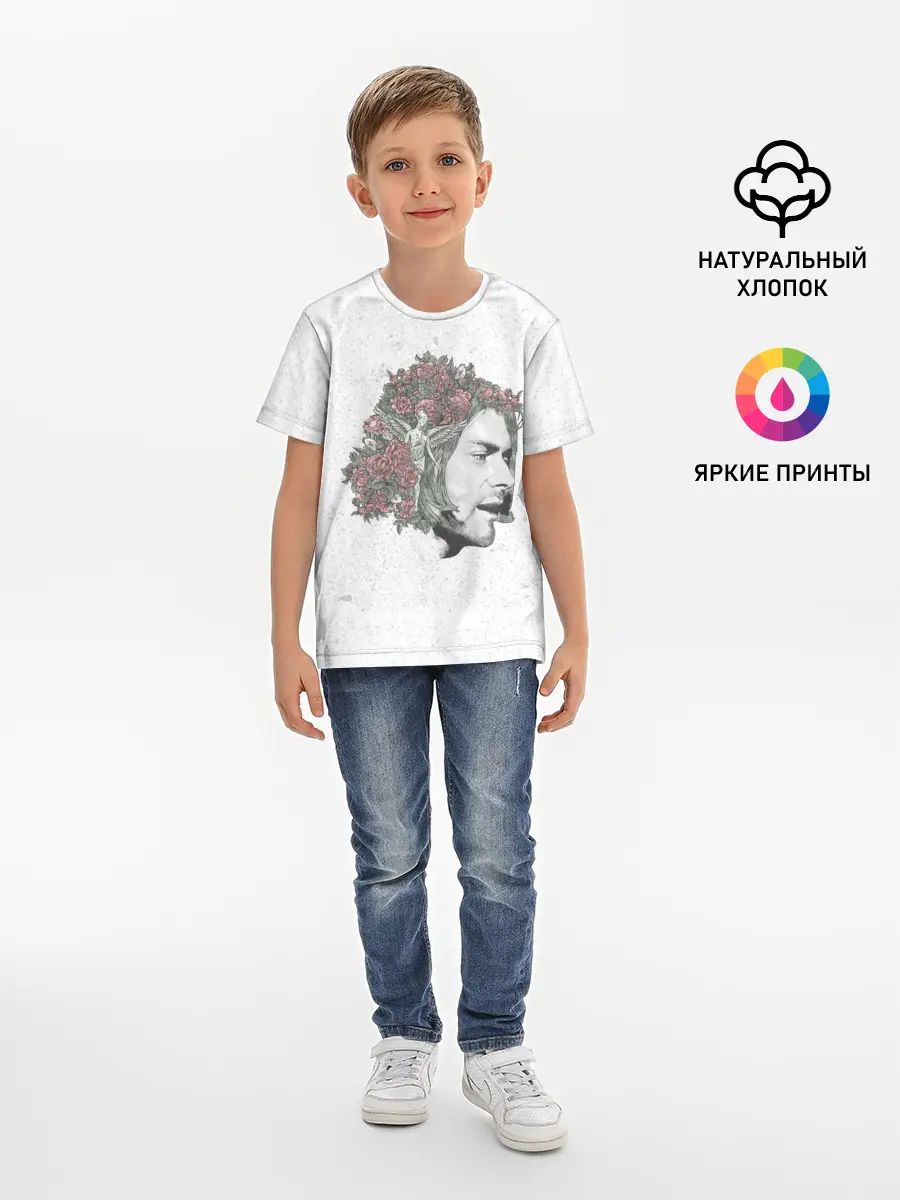 Детская базовая футболка / Цветы в волосах