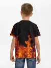 Детская базовая футболка / Огонь с искрами