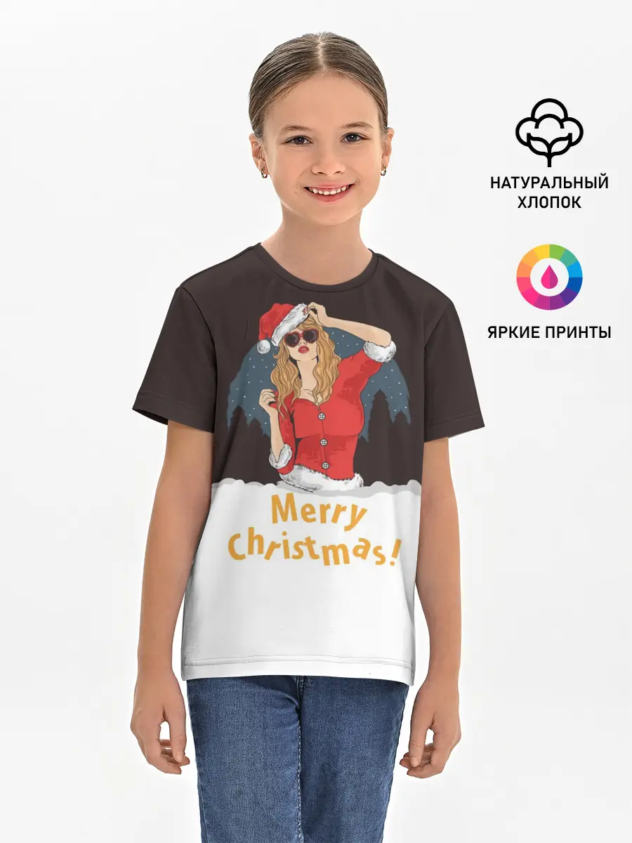 Детская базовая футболка / Снегурка