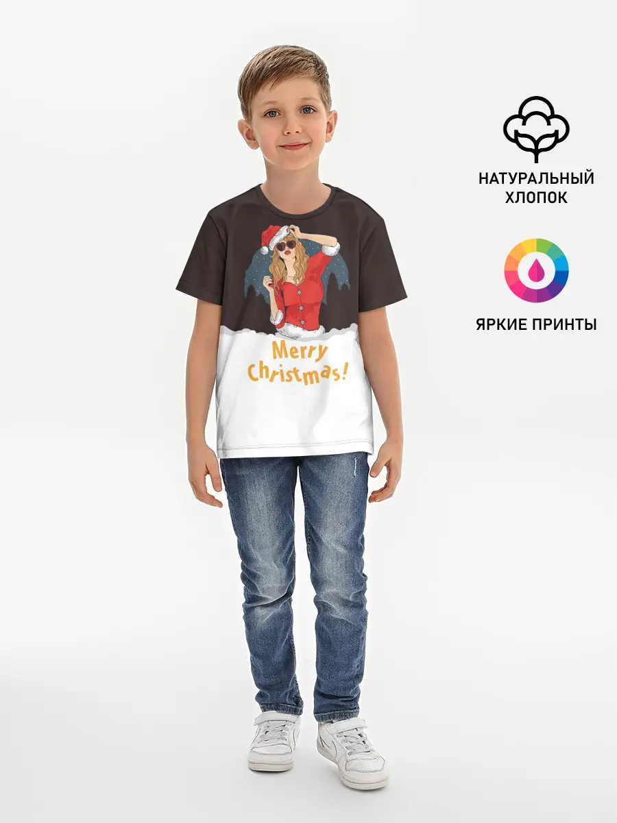 Детская базовая футболка / Снегурка